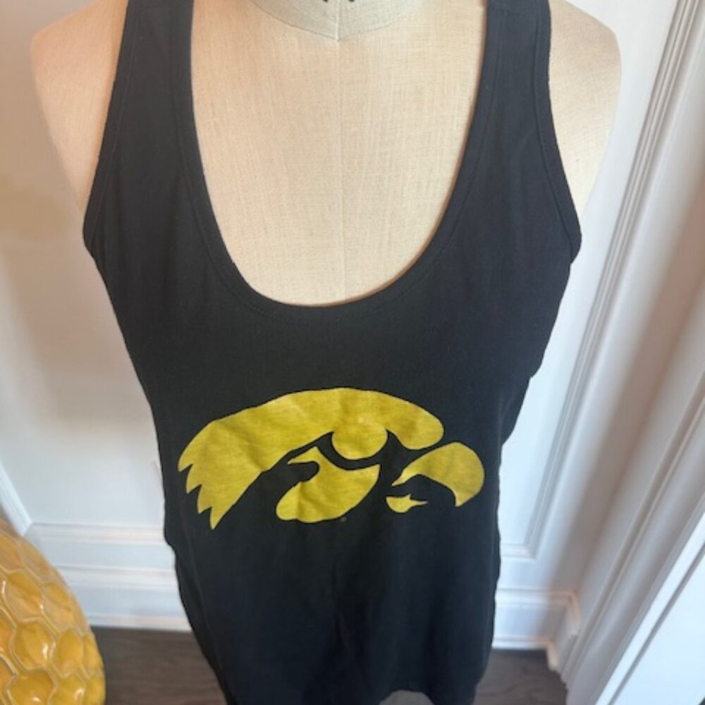 Iowa Hawkeyes Black Racerback Tank - Picture 8 of 9